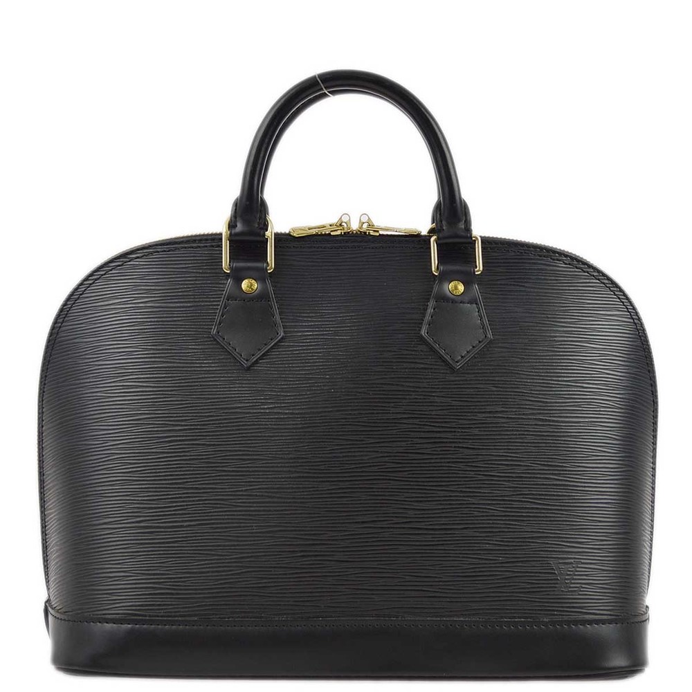 LOUIS VUITTON 1997 Black Epi Alma Handbag M52142 173143 - Picture 1 of 10